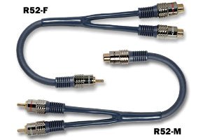 RCA DAXX R52-2F Y кабель, 2 МАМЫ на 1 ПАПА