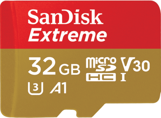 microSD 32GB SanDisk Extreme 100MB/s +SD адаптер