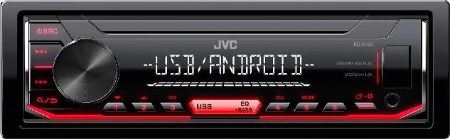 JVC KD-X152 проигрыватель USB/FM красная