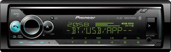 Pioneer MVH-S520BT проигрыватель FM/USB/BT/iPOD