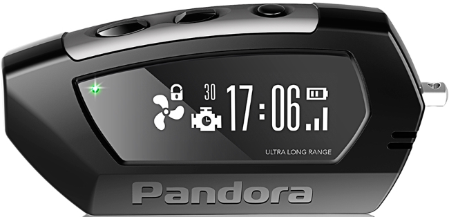 Брелок Pandora LCD D010 black DX90