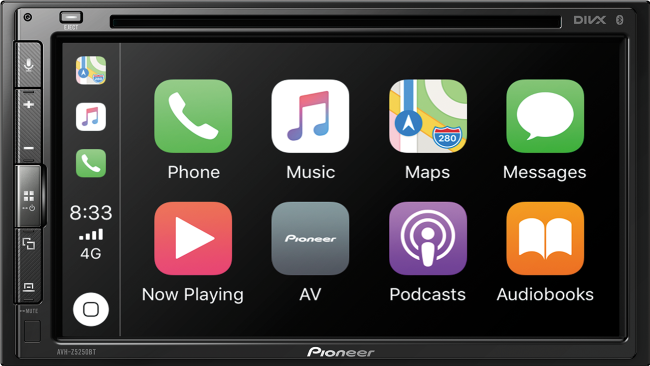 2DIN Pioneer AVH-Z5250BT мон.6.98" DVD/USB/BT