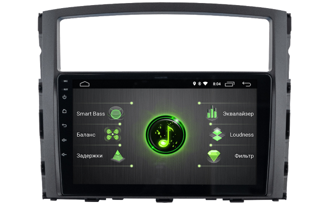 Incar DTA-6104 (Mitsubishi Pajero-4) штатное ГУ