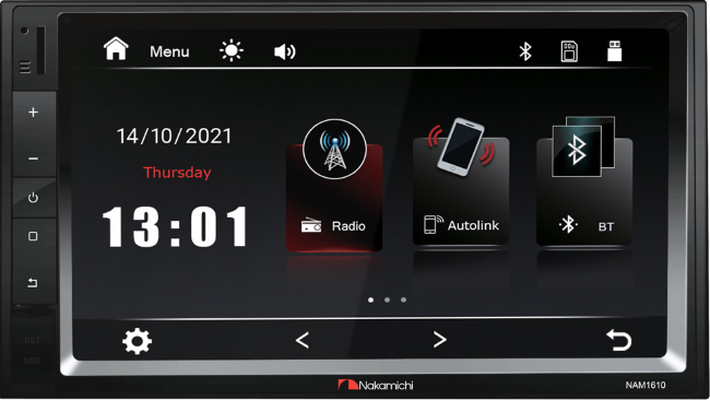 2DIN Nakamichi NAM1610 USB/SD/BT экр.7.0"