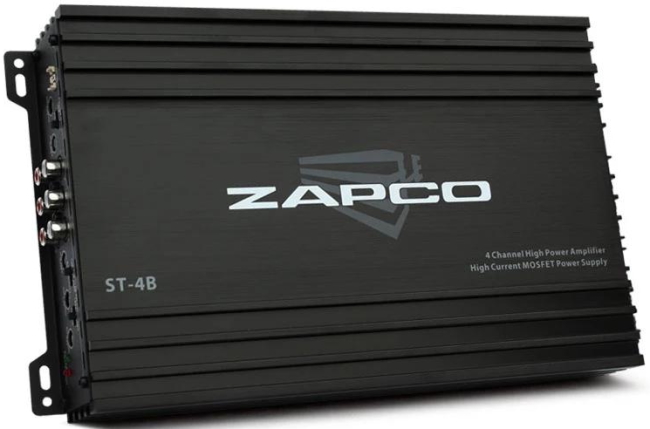 Усил. ZAPCO ST-4B, RMS 4*65Вт